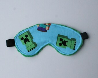 Child or Adult Sleep Mask - Building Games (3 Layer Light Blocking Eye Mask)