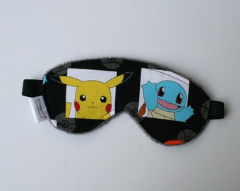 Child or Adult Sleep Mask - Pokémon (3 Layer Light Blocking Eye Mask)