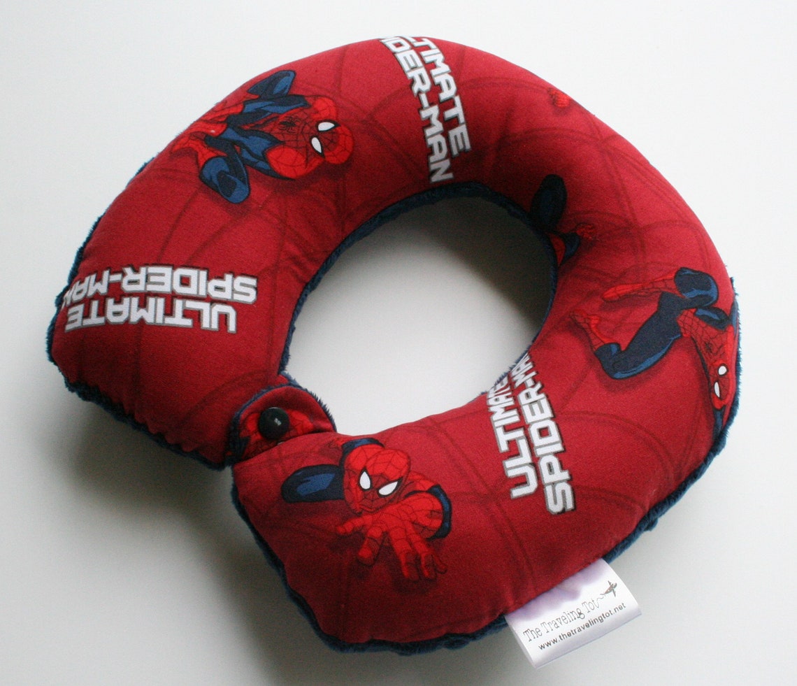 Toddler/Child Travel Neck Pillow Ultimate Superhero Spider Etsy