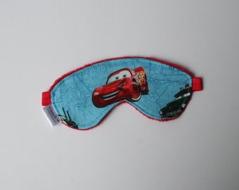 Child or Adult Sleep Mask - Cars (3 Layer Light Blocking Eye Mask)