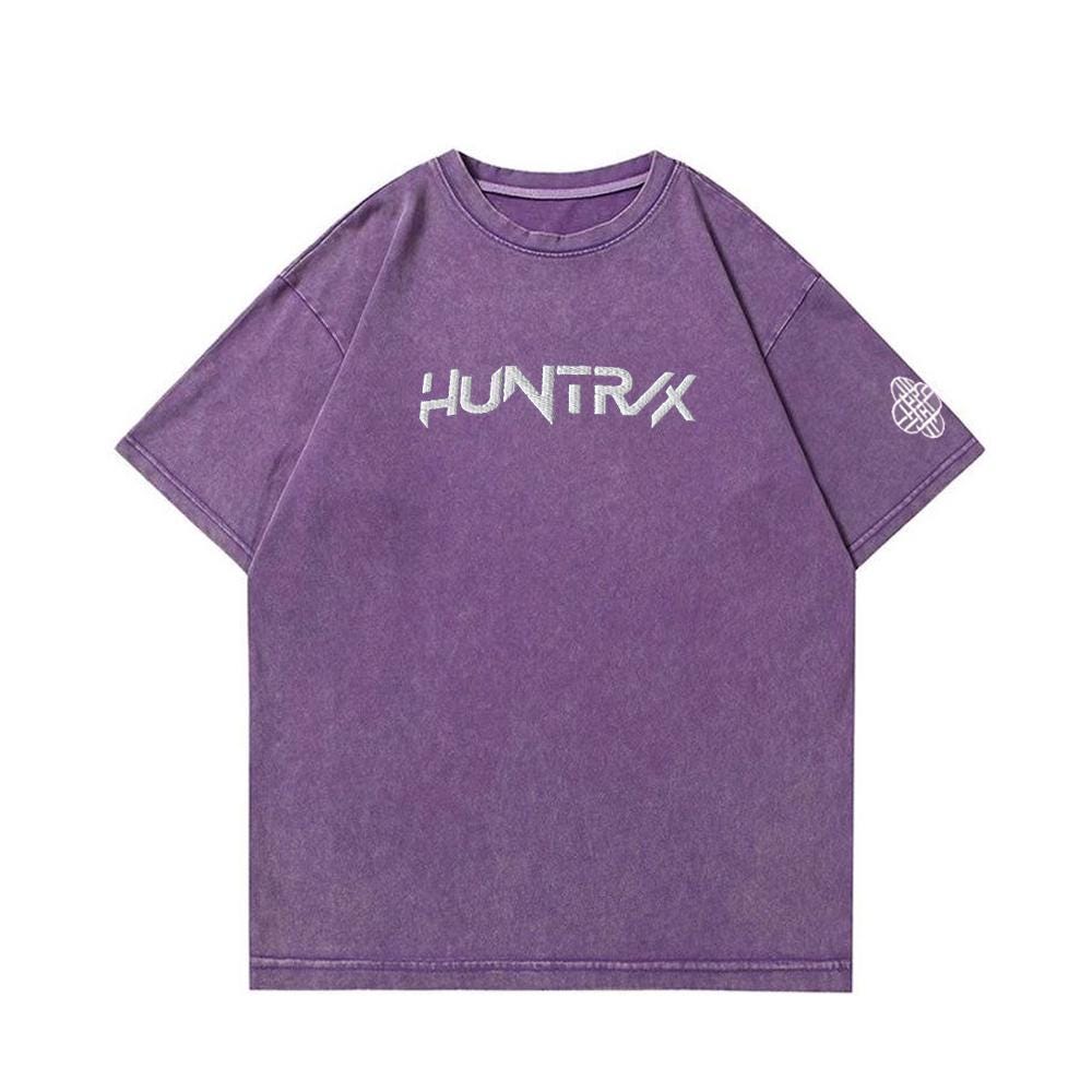 Embroidered Kpop Hunters Washed Tee, Rumi Mira Zoey Pullover, Gift For Woman, Jinu Shirt, anime k-pop Wash Shirt