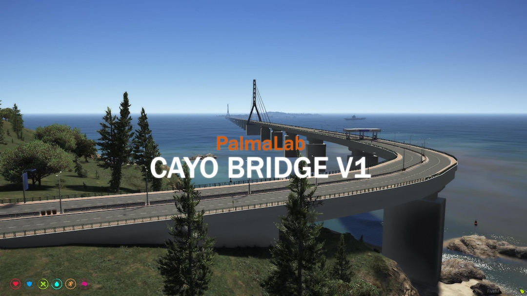 Fivem Cayo Bridge V1 MLO – Simple Road Bridge to Cayo Perico for RP ...