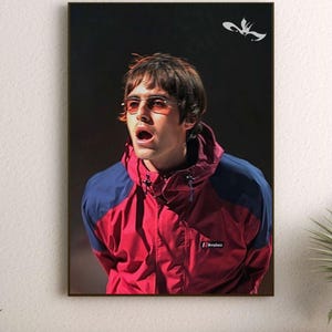 90s Britpop Style Poster – Retro Liam-Inspired Wall Art, Vintage Windbreaker Aesthetic Print