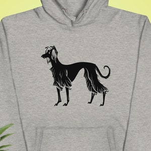 Sudadera con capucha unisex del sabueso afgano