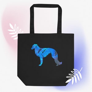 Standing Silken Windhound - Eco Tote Bag