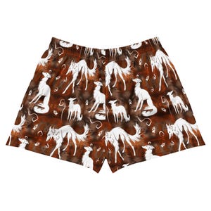 Spoopy Silkens in Russet - All-Over Print Unisex Athletic Shorts
