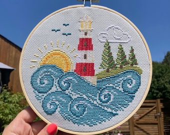 Going Coastal - Modern Cross Stitch PDF Pattern