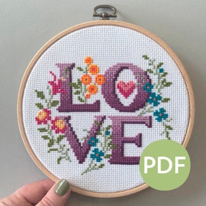 Love - A Four Letter Floral - PDF Pattern