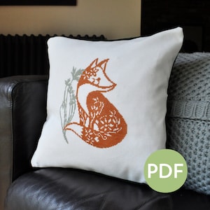 Fox - Modern Cross Stitch - PDF Pattern