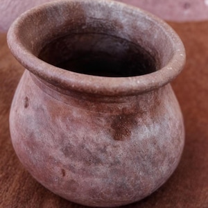 Vintage Moroccan Clay Pot – Handcrafted Berber Terracotta Vessel, Rustic Mid-Century Pottery, Natural Earthy Home Decor