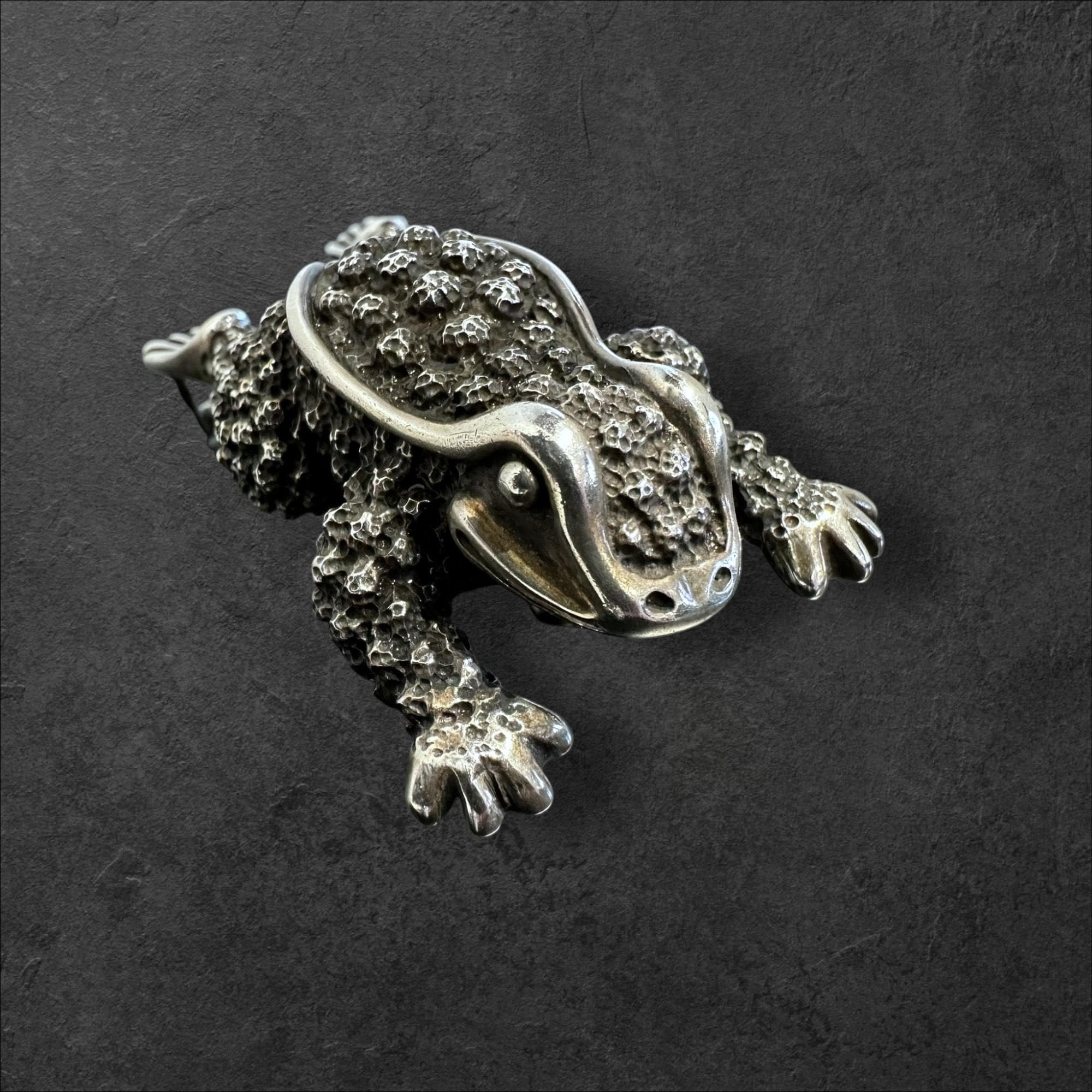 Vintage Kieselstein-cord 1991 Sterling Silver Frog Belt  display picture 1