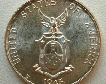1964年フィリピン中央銀行 - 25センターボ硬貨 - Etsy 日本