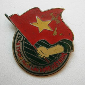 Vintage Vietnam pin badge 1960s Rare!