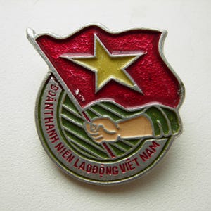 Vintage Vietnam pin badge 1960s Rare!