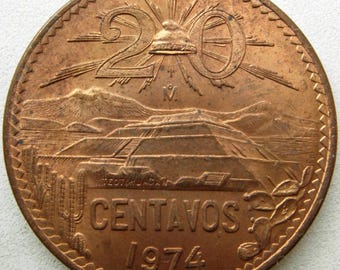 メキシコ 25 センタボス コイン |リバティキャップ | 1950 ～ 1953 年