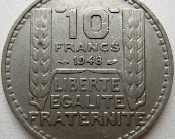 オリジナルのフランス10フラン硬貨7枚セット - 1948年 - Etsy 日本