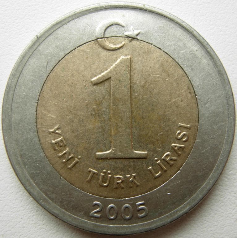 2005 トルコ 1 イェニ トルコ リラシ コイン - アタチュルク - Etsy 日本