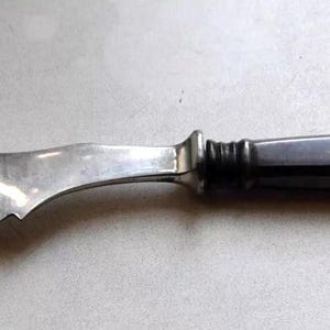 Vintage Imperial Russia, Antique silver knife for cheese, 84 Silver Assay Value, Family silver