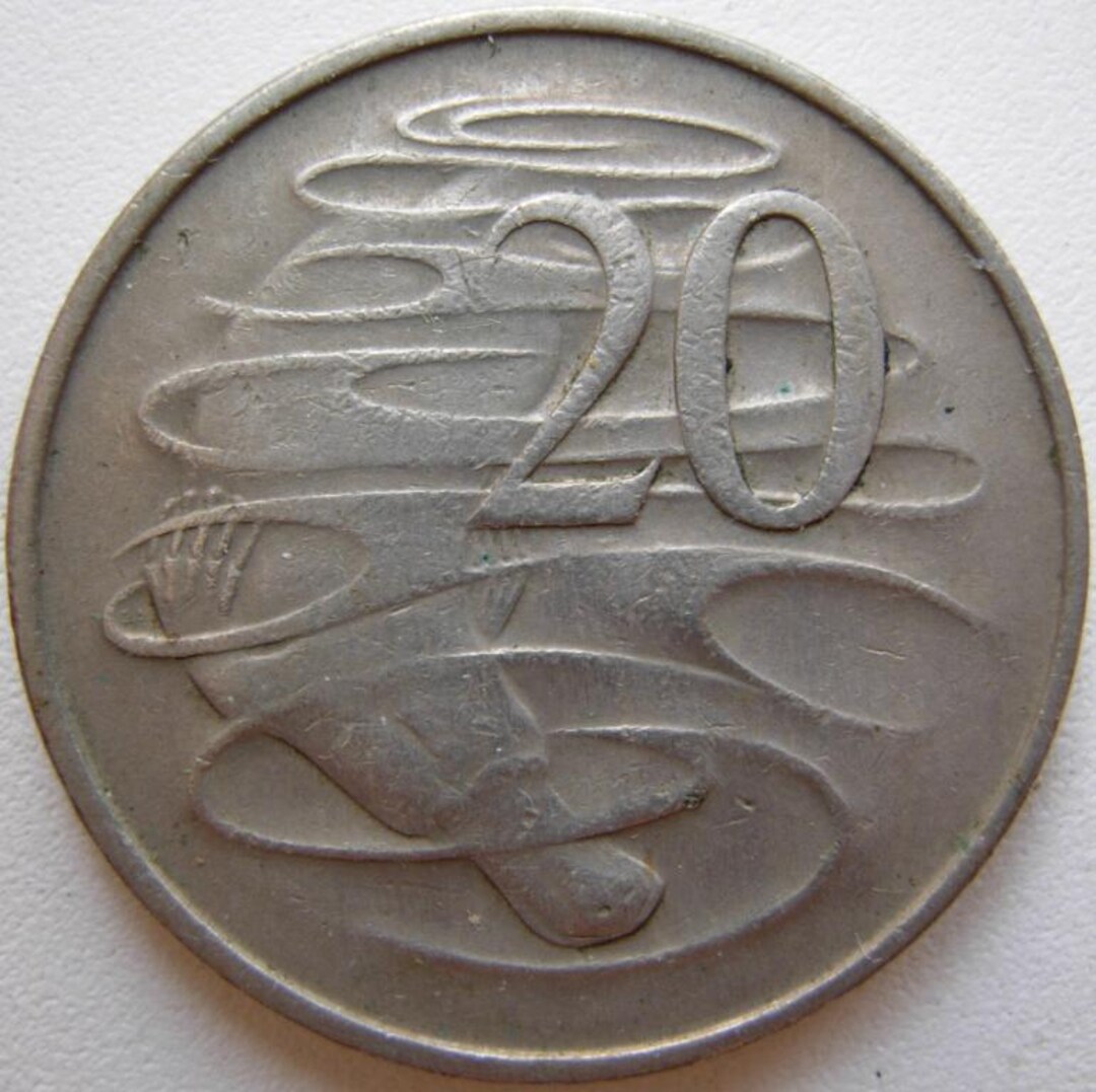 1967年オーストラリア ヴィンテージコイン 20セント - カモノハシ