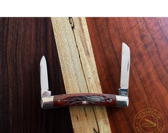 1975 Case XX USA 6269 Pocket Knife – Serpentine Jack – Jigged Bone Handles – Vintage Two-Blade Folder
