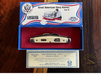 1976 Boker USA “Cotton Gin” – Great American Story Knives Part II – Limited Edition Congress – Knife No. 1782 (3 5/8”)