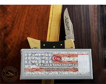Vintage Style Case XX 2159L SS Lockback – Hammerhead Etched Blade – 5" Closed – With Original Box