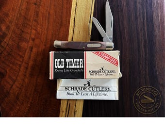 Vintage Schrade Old Timer 330T “Middleman Jack” – USA-Made – 3 3/8" – Original Box & Paperwork – Circa 1980s - 1990s