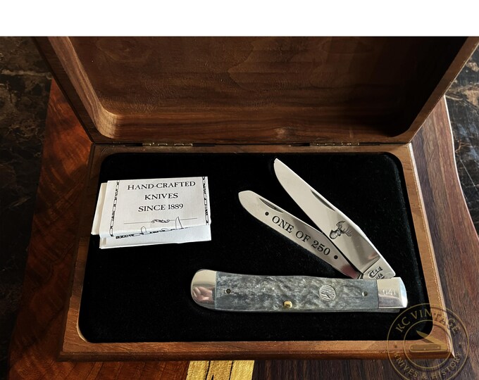 Featured listing image: 1994 Case XX Redhead • Limited Edition 1 of 250 • K6254SS Trapper (No. 041) – w/ Wooden Display Box