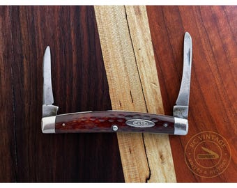 Vintage Case XX 62052 Two-Blade Jack Knife – Jigged Bone Handles – Circa 1940–1964