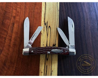 Vintage 1976 Case XX Congress Knife – 64052 – Jigged Bone Handles – 4-Blade Folding Pocket Knife