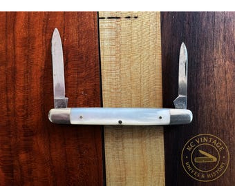 Ka-Bar UCCO Clean Pen Knife – MOP Celluloid Advertising Knife – Circa 1940s–50s