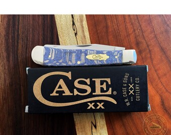 Case XX 7254 SS Trapper – Blue Sycamore Wood – New USA-Made