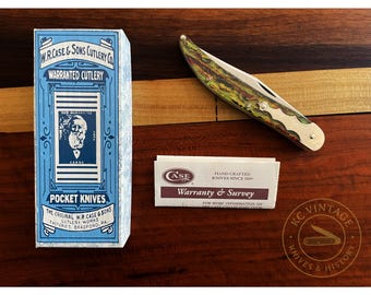 Vintage 1992 Case XX Barn Door Hinge Toothpick Knife – Pattern 10095 – 5" Closed