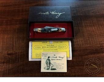 Schrade 897UH Uncle Henry Stockman Knife w/ Box & Papers – 3 Blade USA Made (c. 1970s–1990s)