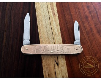 1933–1934 N. Shure Co. World's Fair Pocket Knife – Chicago Sky Ride Souvenir