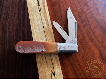 Vintage Camillus USA Model 51 Barlow Knife – 1950s Era Two-Blade Pocket Knife