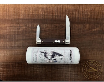 Great Eastern Cutlery Cocobolo Wood Two-Blade Congress Knife 130224 w/ Tube