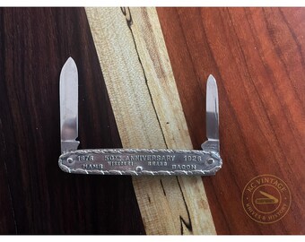 Vintage 1926 Cox & Gordon Packing Co. Pocket Knife – 50th Anniversary Commemorative – Carver Cutlery Co., Canton OH