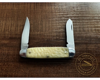 Vintage W.R. Case & Sons 1905–1914 Two-Blade Jack Knife – Tested XX – Clip Point and Sheepsfoot – 3 5/8" Early Case Pocket Knife