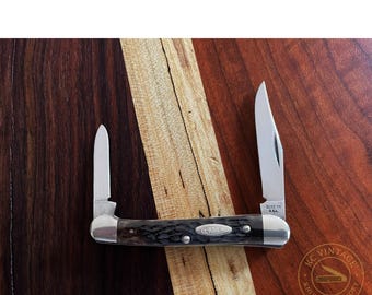 1979 Case XX 62109 Mini Copperhead – Jigged Bone Handles – 1 Dot – Vintage USA Pocket Knife
