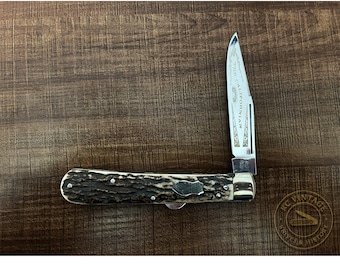 Frank Buster Cutlery Co. “The Californian” Lockback Knife – Solingen, Germany – Stag Handles (Circa 1970s–1980s)