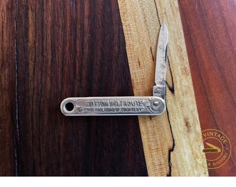 Circa 1940s–50s Cotton Belt Route Railroad Advertising Pen Knife – “The Railroad of Courtesy” Promo USA