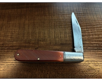 Robeson 512224 USA Folding Knife – Large Single Blade – Sawcut Handles – Circa 1965–1977