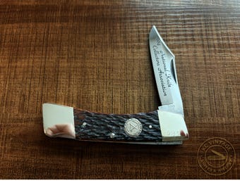 1984 Bertram Cutlery NKCA Lockback Knife – National Knife Collectors Association – Solingen Germany, Bone Handles