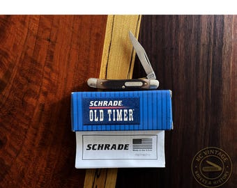 Schrade Old Timer 180T Mighty Mite Lockblade – USA Made – Mint/Near Mint