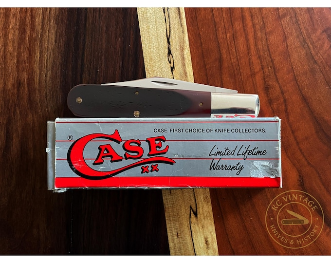 Featured listing image: Vintage 1981 Case XX 6143 Granddaddy Barlow Pocket Knife – 9 DOT – USA Made
