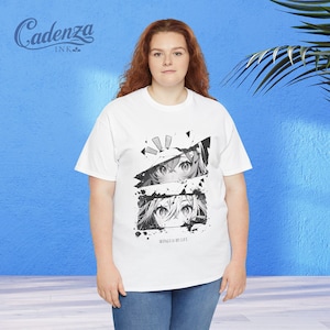 Camiseta de manga y anime, El manga es mi vida, Camiseta de arte de anime kawaii, Camiseta para amantes del manga, Anime japonés, Ilustración de anime linda, Regalo para otakus