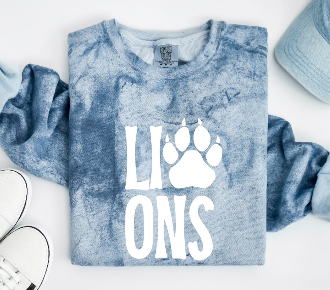 Lions Comfort Colors Sweatshirt, Fast Shipping Colorblast Adult ...