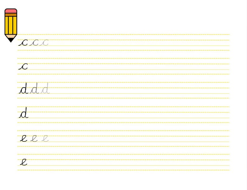 Cursive Alphabet Tracing Worksheet | Uppercase & Lowercase Letters ...