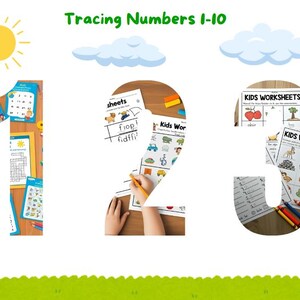 Numbers Tracing Worksheet up to Number 10